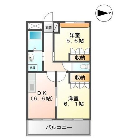 フィールハイムこうれいⅡの物件間取画像